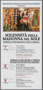 Madonna del Sole Manifesto 2016